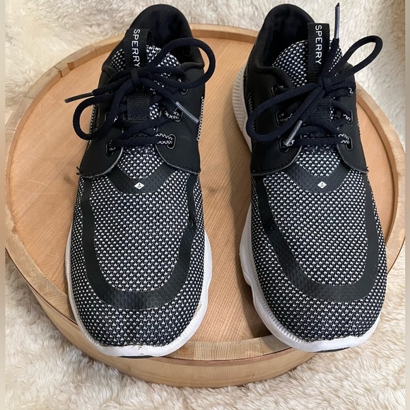 Sperry‎ Women’s Boat Shoes Black/White Quick Drying Amphibious Sneakers Sz 9M - Picture 2 of 10